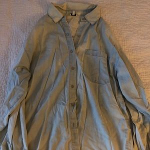 Jean button up blouse